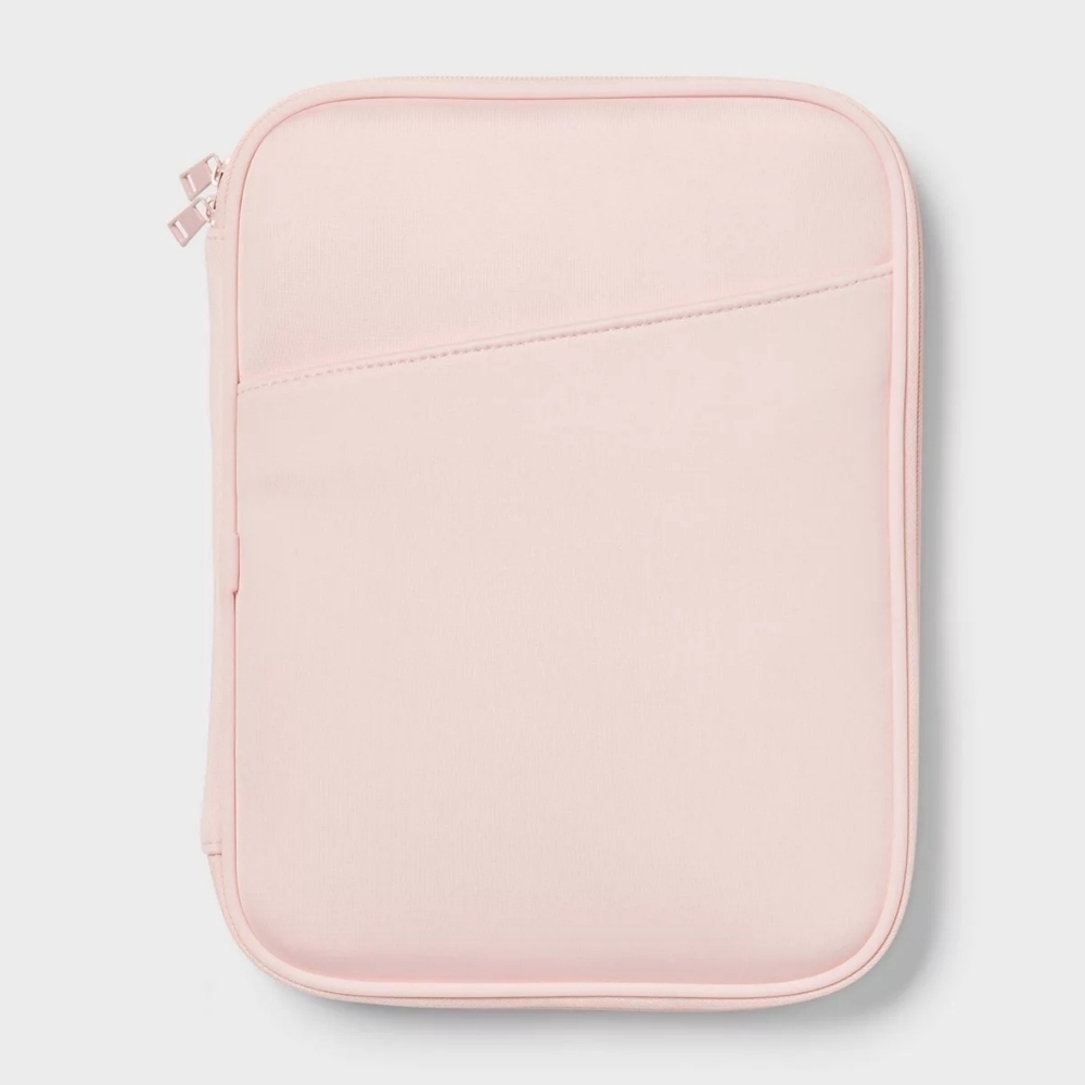 Blush Pink Zip Tablet Pouch – Laptop Case 13″